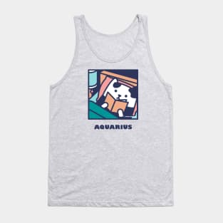 Quarantine Cat Zodiac Signs: Aquarius cat Tank Top